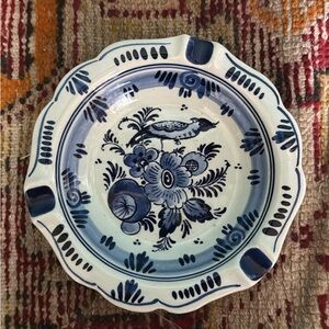 Vintage Delft Holland Blue & White Ashtray/Catchall